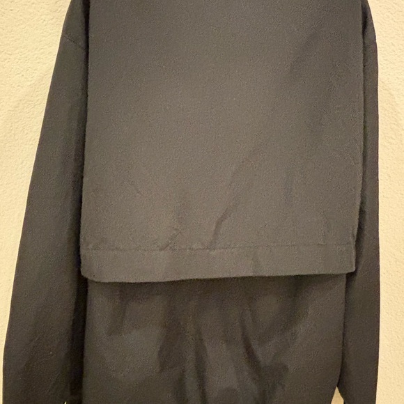 Eddie Bauer Men's Windbreaker Jacket M Black Full Zip Mesh Lined Hooded Outdoor - Picture 4 of 6
